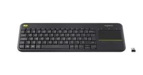 Logitech K400+ Dark / Bezdrôtová klávesnica s touchpadom / Talianske rozloženie / 2.4 GHz (920-007135)
