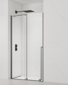 Sprchové dvere 120 cm SAT Xmotion PVD Gun metal SATBWIXM120NIKAGM SATBWIXM120NIKAGM