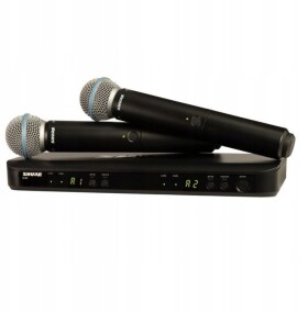 Shure BLX288E/B58-H8E - System bezprzewodowy z podwójnym odbiornikiem i mikrofonami B58 (518-542 MHz)