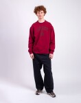 Carhartt WIP Faded Pond Corps Sweatshirt Marsala heavy stone wash M