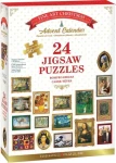 EUROGRAPHICS Puzzle Adventný kalendár: Fine Art Vianoce