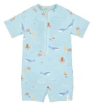Little Dutch Plavky krátky rukáv Ocean Friends veľ. 62/68 / Dojčenské plavky / Recyklovaný nylon (CL26030205LD)