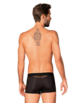 Pánske slipy boxer shorts black Obsessive černá