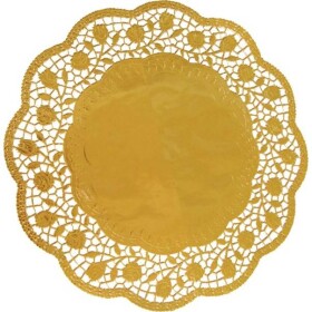 Dekoratívna krajka kruhová zlatá 30 cm 4 ks - Wimex - Wimex