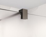 HOPA - Walk-in sprchovací kút LAGOS GRAFIT NEW 200 - Farba rámu - Grafit, Rozmer A - 120, Rozmer C - 200, Výplň - Matné bezpečnostné sklo - 8 mm BCLAGO12GFN2