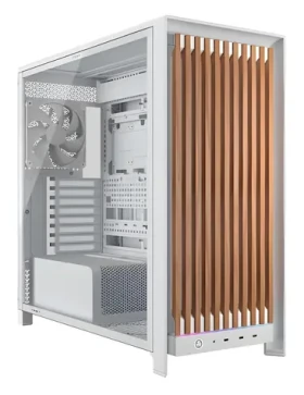 Corsair FRAME 5000D Wood RS biela / Skriňa / E-ATX / 3x USB-C / 2x 200mm + 1x 140mm / bez zdroja / priehľadná bočnica (CC-9011354-WW)
