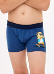 Detské boxerky Capybara 2 Boy 701/150 Dark Blue Printed - Cornette 110/116 tmavě modrá - vzor