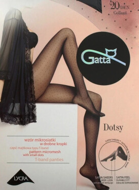 Dámske pančuchy Dotsy 01 20 den - Gatta 3-M černá
