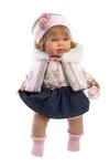Llorens 42170 CARLA - realistická bábika so zvukmi a mäkkým látkovým telom - 42 cm