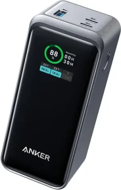 Anker Prime 20.000 mAh čierna / Powerbanka / 2x USB-C / 1x USB-A / 200 W (A1336011)