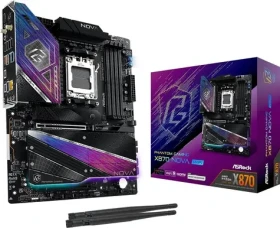 ASRock X870 Nova WiFi / Základná doska / AMD X870 / DDR5 / SATA III RAID / 5G LAN / sc.AM5 / ATX (X870 NOVA WIFI)