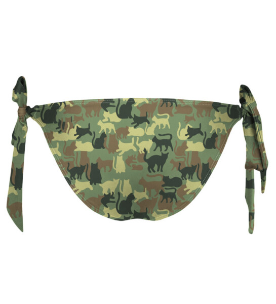 Aloha From Deer Camo Cats Bikini Bows Bottom WBBB AFD090 Green