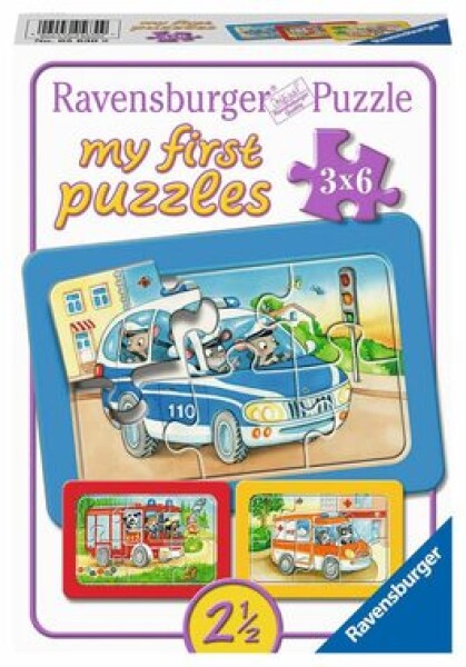 Ravensburger Zásahové vozidlá so zvieratkami za volantom