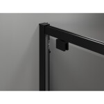 MEXEN/S - Exo sprchovací kút dvere krídlové 70 x 85, transparent, čierna 8181-070-085-70-00