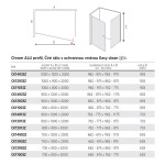 Mereo Sprchovací kút, Novea, obdĺžnik, pivotový, 80x120 cm, chróm ALU, sklo Číre, dvere L/P a pevný diel CK14913Z