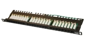 Xtendlan Patch panel 19" / UTP / 24 portov / Cat6 / LSA / 0,5U / čierny (XL-PP19-24U6-U)