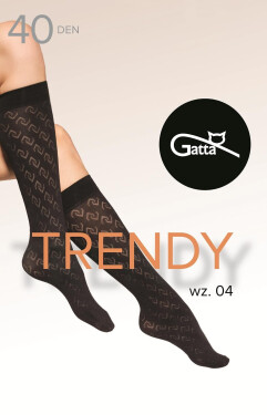 Gatta Trendy ponožky wz.04 40 den nero Univerzální