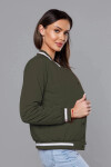Dámska bunda typu bomber v army farbe (16M9070-136) odstíny zelené XXL (44)