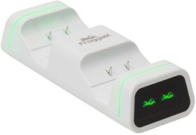 FroggieX Nabíjacia stanica pre 2x Xbox One/Series ovládače + 2 akumulátory biela (FX-XOS-C1-W)