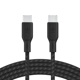 Belkin BOOST CHARGE kábel opletený USB-C na USB-C čierna / 100W / 3M (CAB014bt3MBK)