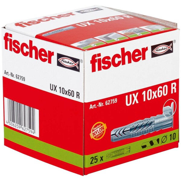 Fischer UX univerzálna hmoždinka 25 ks (62759)