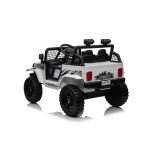 Mamido Mamido Elektrické autíčko OFF ROAD EXTREME 4x4 biele 24V | 200W | 50 kg | EVA | LED | 2,4 Ghz | ECO koža