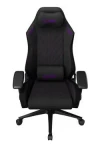 LORGAR CHA41 čierno-fialová / Herná stolička / ergonomická / prešívaná látka odolná škvrnám (LRG-CHA41-BK-PR)