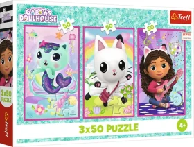 Trefl Puzzle Gábinin kúzelný domček: Stretnutie s Gabby a mačkami