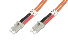Digitus LC-LC 10m ružová / Optický patch kábel / Multimode OM4 / Duplex / LSZH (DK-2533-10-4)