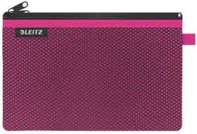 Leitz Wow ružová / Dvojité textilné vrecko / Veľkosť L / Sieťovina, nylon / 230 × 150 mm (40130023)