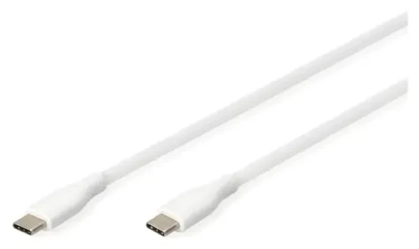 Digitus / USB-C kábel / silikónový / 2 m / biela (AK-300341-020-W)