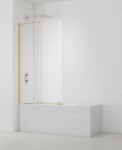 Vaňová zástena SAT Walk-In Xmotion 150x117,5 cm zlatá SATWIXMVZ150Z SATWIXMVZ150Z