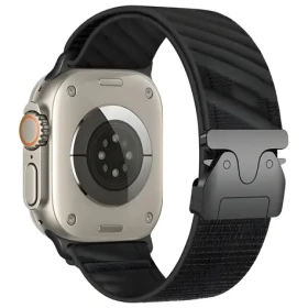 Beline Oblique čierna / Remienok pre Apple Watch / 38/40/41mm / nylonový