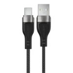 Acefast C11-04 čierna / Kábel / USB-A - USB-C / magnetický / 1,2 m / 3 A
