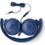 JBL Tune 500 modrá / Drôtové slúchadlá / mikrofón / 3.5mm jack / kábel 1.2m (6925281939945)