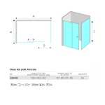 Mereo Sprchovací kút, Lima, štvorec, zasúvací, 100x100 cm, chróm ALU, sklo Point CK86432K