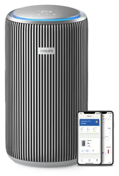 Philips AC4220/12 strieborná / Čistička vzduchu / 600 m3/h / do 156 m2 / NanoProtect HEPA filter / Wi-Fi (AC4220/12)
