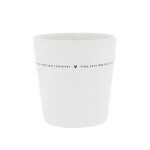 Bastion Collections Keramický latte hrnček White / So much laughter 240 ml
