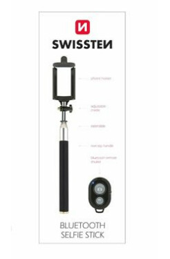 SWISSTEN Bluetooth Selfie Stick čierna (32000300)