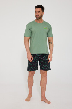 PÁNSKE PYŽAMO KR 326/202 CROCODILES 2 zelená XL