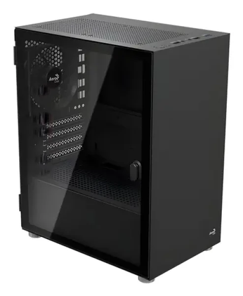 AeroCool CS-111-G-BK-v1 čierna / PC skriňa / Mini Tower / Micro ATX / Mini-ITX / 2x USB 2.0 / 1x USB 3.2 Gen 1 (ACCS-PC19013.11)