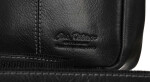 Pánske kabelky [DH] Kožená taška PTN TB 012 COM BLACK jedna velikost