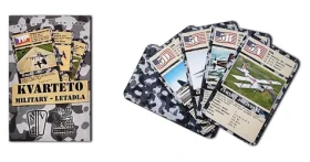 HRACIE KARTY Kvarteto Military Lietadlá