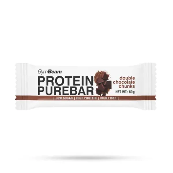 Proteínová tyčinka PureBar - GymBeam (dvojnásobné kúsky čokolády, 60 g) (9061-2-60g-double-chocolate-chunk)
