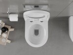 MEXEN/S - Carmen Závesná WC misa vrátane sedátka, duroplast, biela 30880200