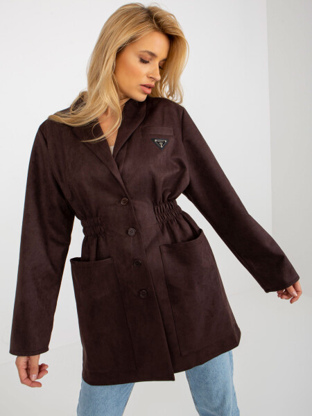 Dámsky kabát LK PL 509128.19 tmavo hnedá - FPrice jedna velikost