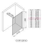 CERANO - Sprchová zástena Walk-in Onyx Cube Ľ/P - 8 mm - hranatá vzpera - čierna matná, industriálne sklo - 90x200 CER-8050BD476
