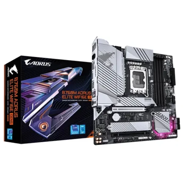 GIGABYTE AORUS B760 ELITE / B760 / LGA 1700 / 4X DDR5 / PCIEx16 / 1x 2.5 GLAN / mATX (B760M A E WF6E GEN5)