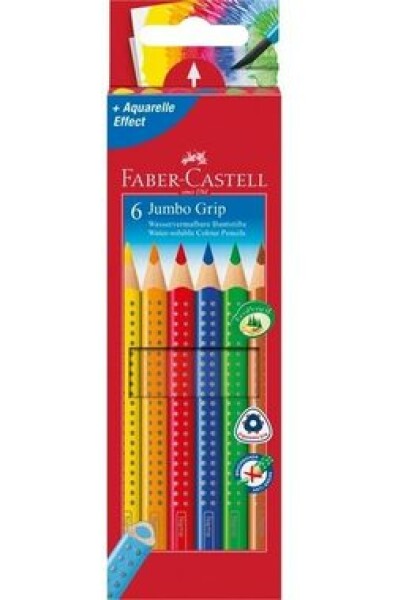 Faber-Castell Jumbo Grip - Pastelky trojhranné - 6 ks / rozmývateľné (110906)