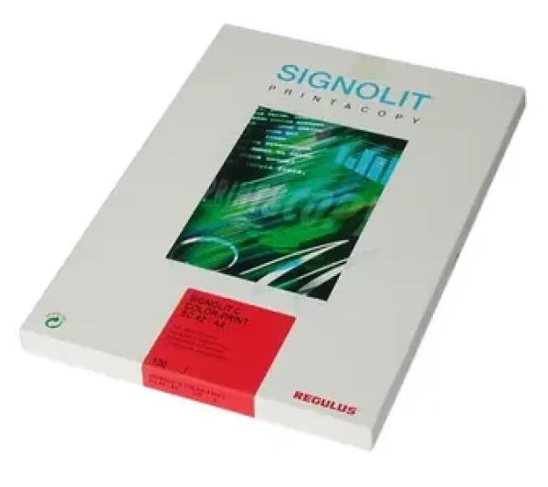 REGULUS Signolit SC 46 A4 - samolepiaca biela lesklá fólia / Color Laser (Signo-SC46-A4)